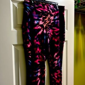 Juicy Couture leggings XLG all cotton multi color Black/Pink/Blue/Orange new.